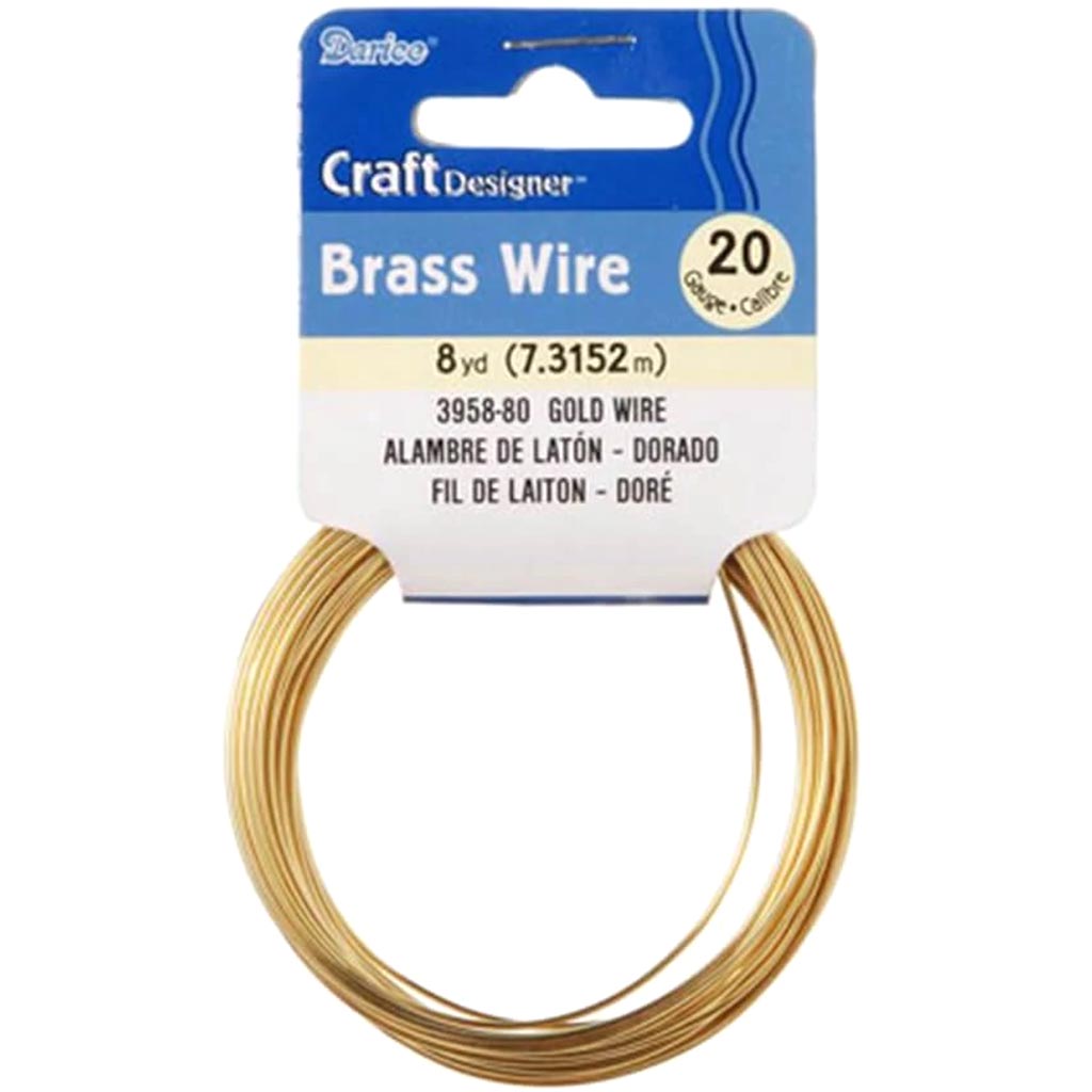 Craft Wire 20 Gauge Gold 8 yards 