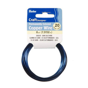 Craft Wire 20 Gauge Dark Blue 8 yards