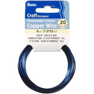 Craft Wire 20 Gauge Dark Blue 8 yards 