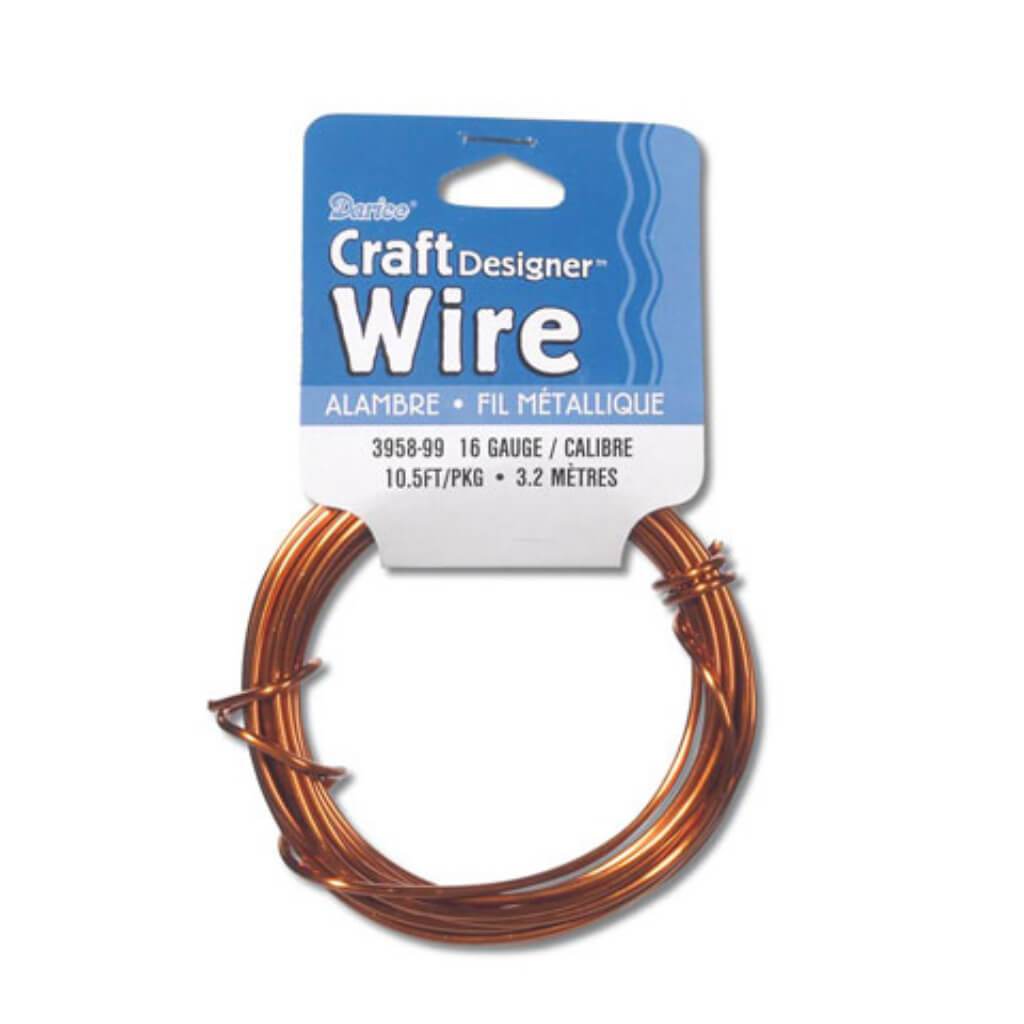 WIRE COPPER 16GAUGE 7FT BROWN 