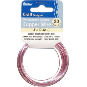 Craft Wire 20 Gauge Pink 8 yards 