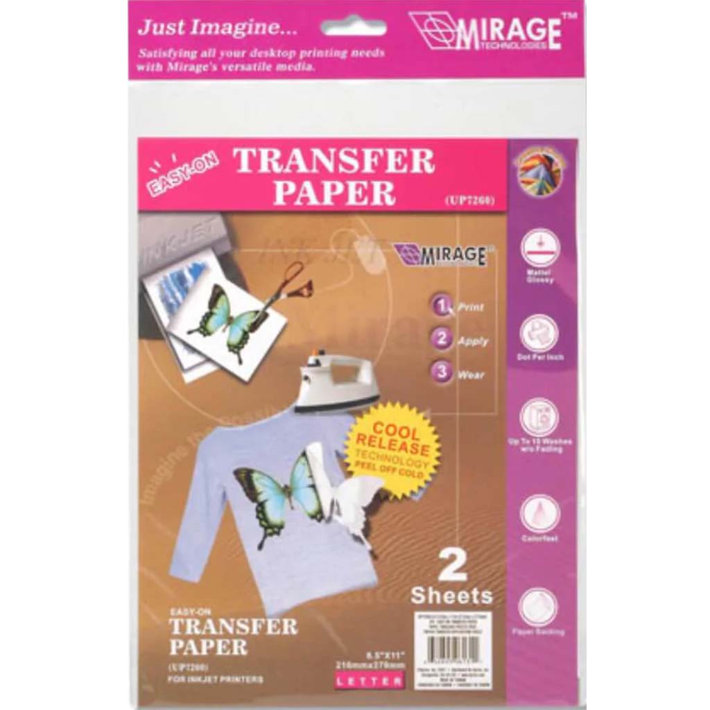 Easy On Transfer Inkjet Paper 