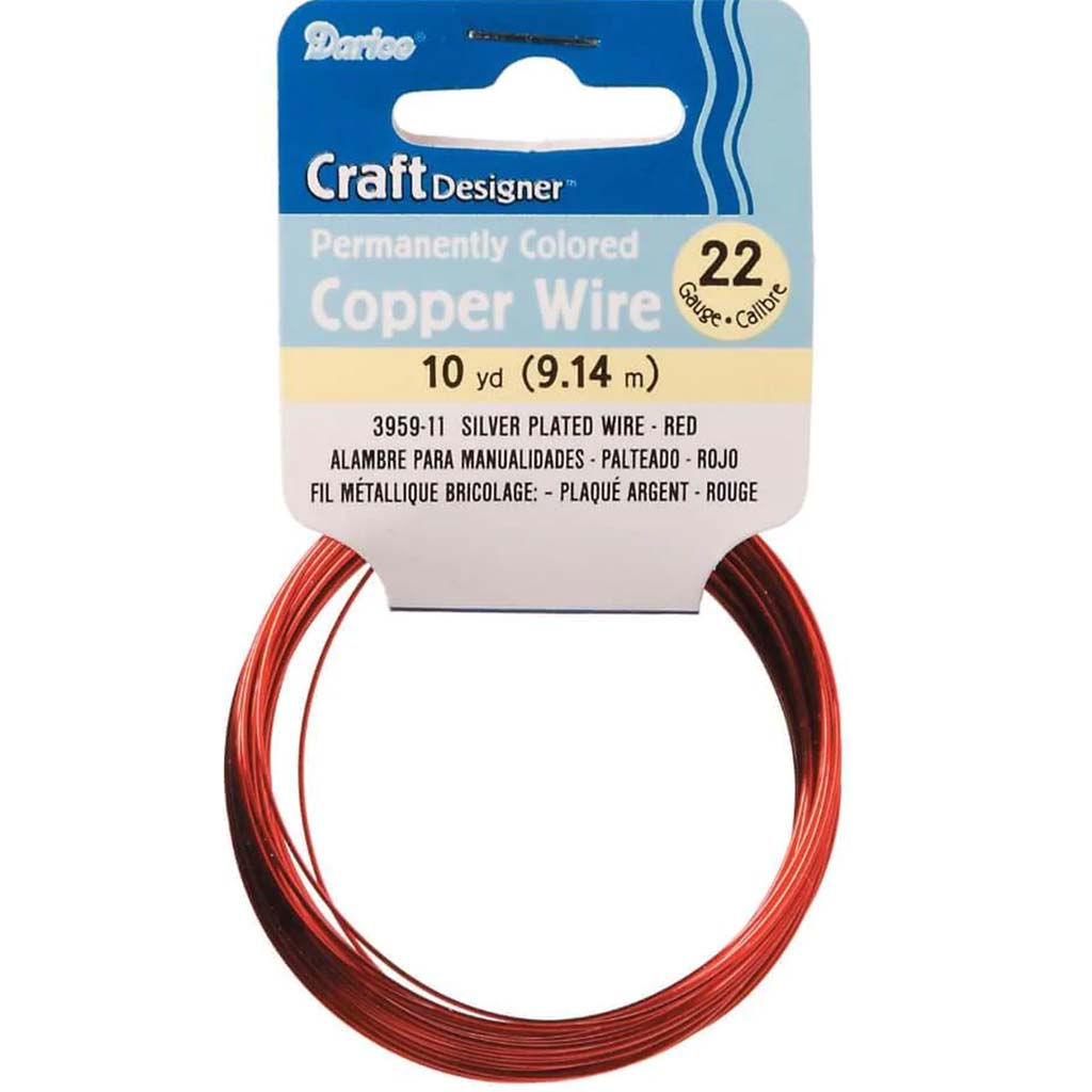 WIRE COPPER 22GAUGE 10YD RED 