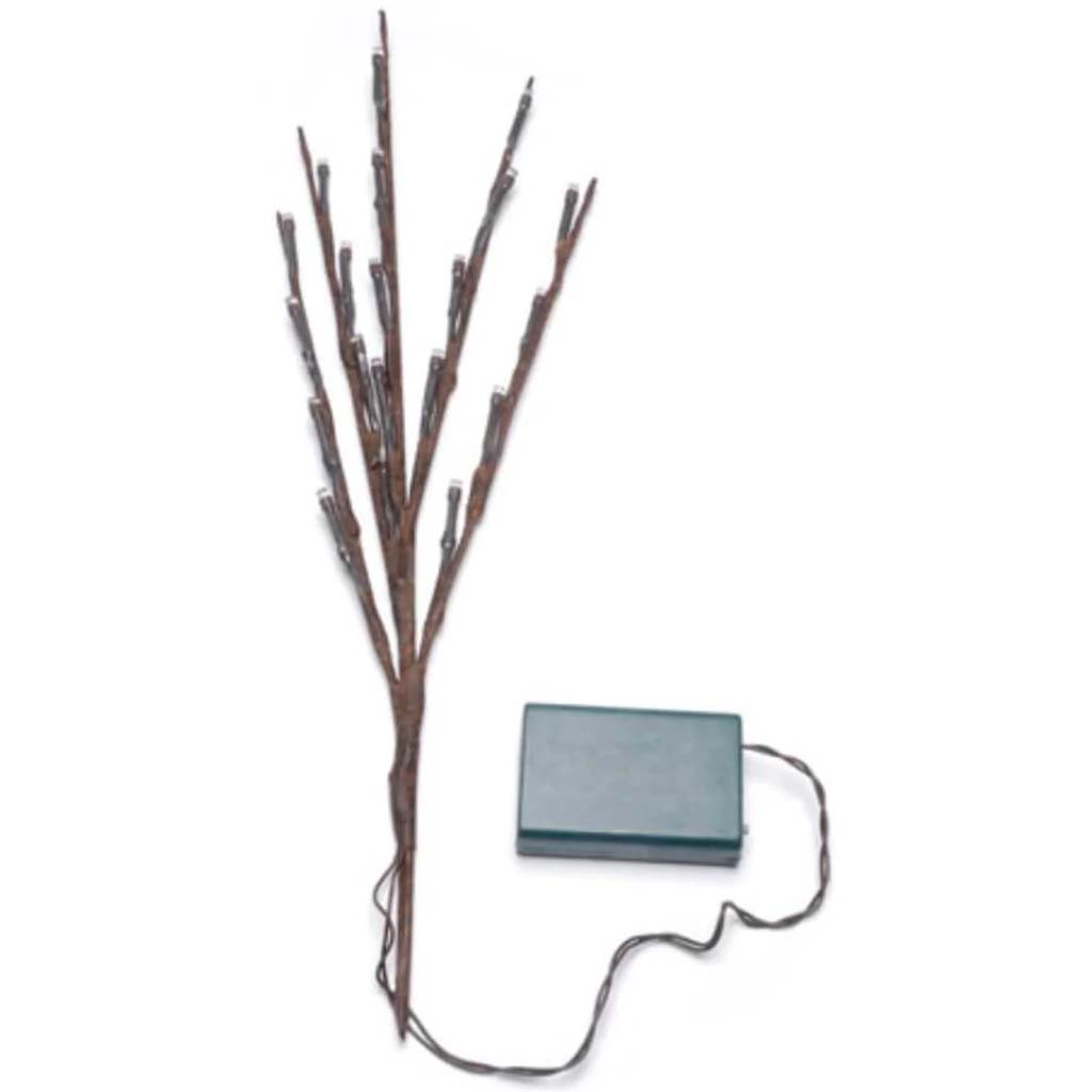 Lighted Branches Brown 20 Warm White Led Lights 17 inches 