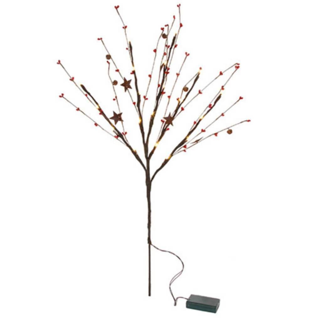 BRANCH LED BEADS BROWN 