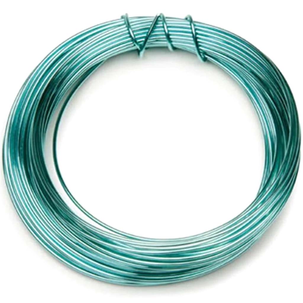 Silver Plated Copper Wire 20 Gauge Sea Green 8 Yards 