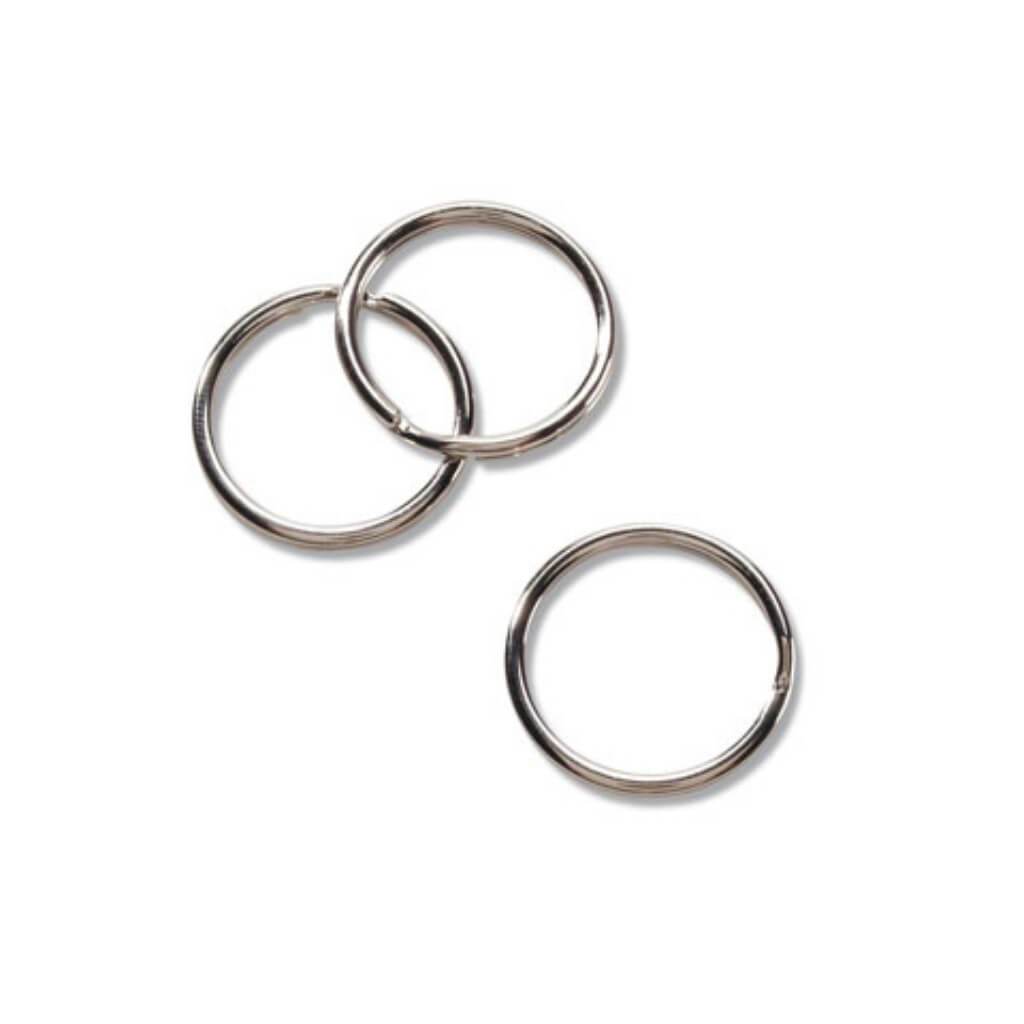 Steel Split Ring Nickel 25mm 