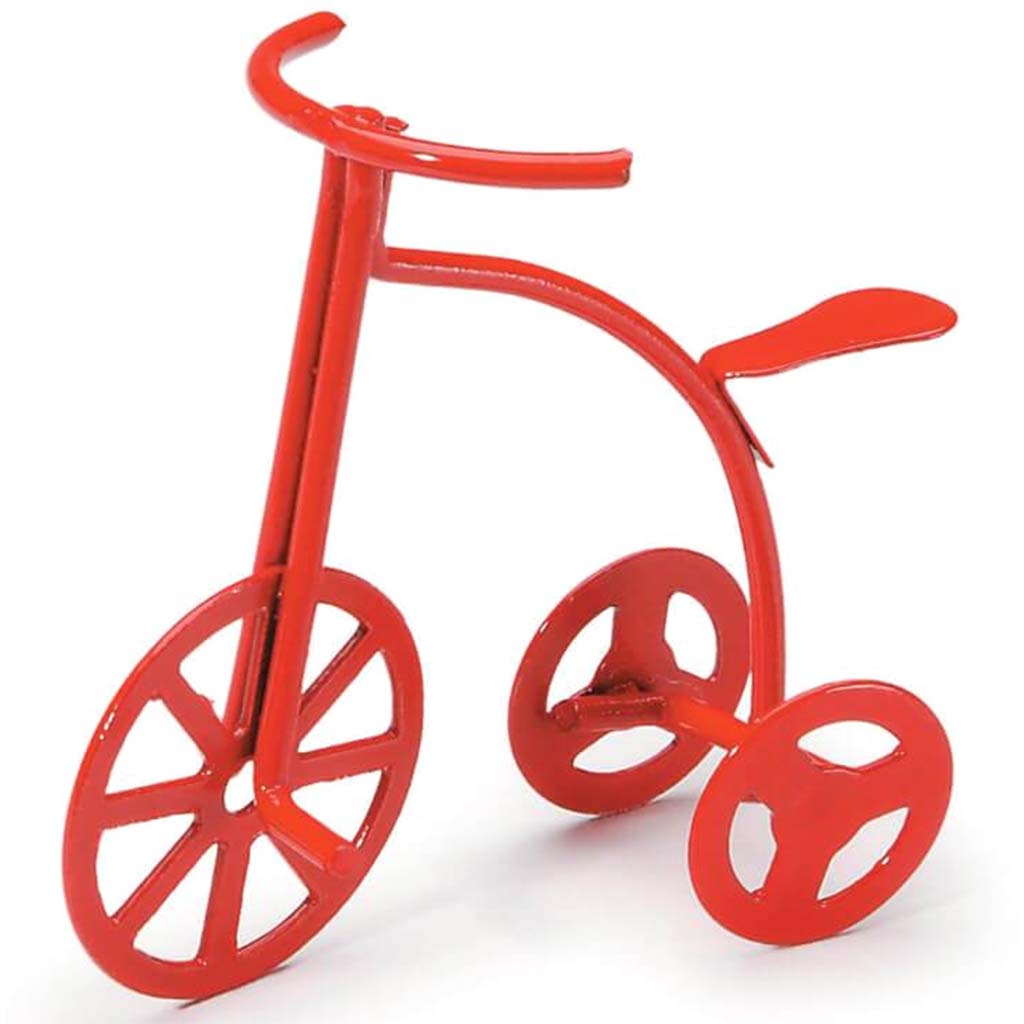 MINIATURE RED TRICYCLE 1-5/8IN 