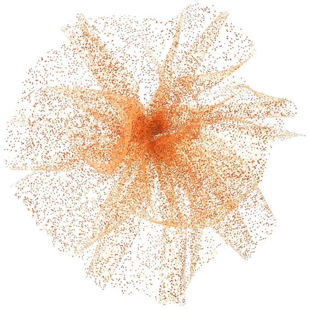 GLITTER TULLE ORG 6INX10YD 