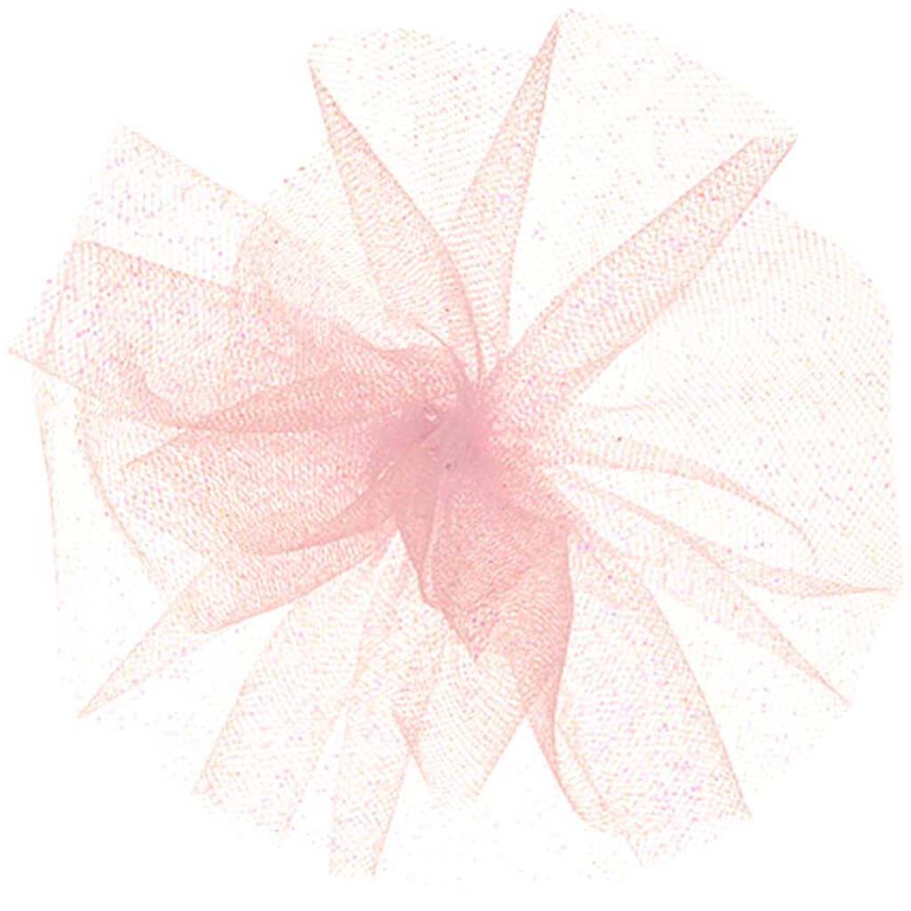 Glitter Tulle Pink Iridescent 6in x 10yd