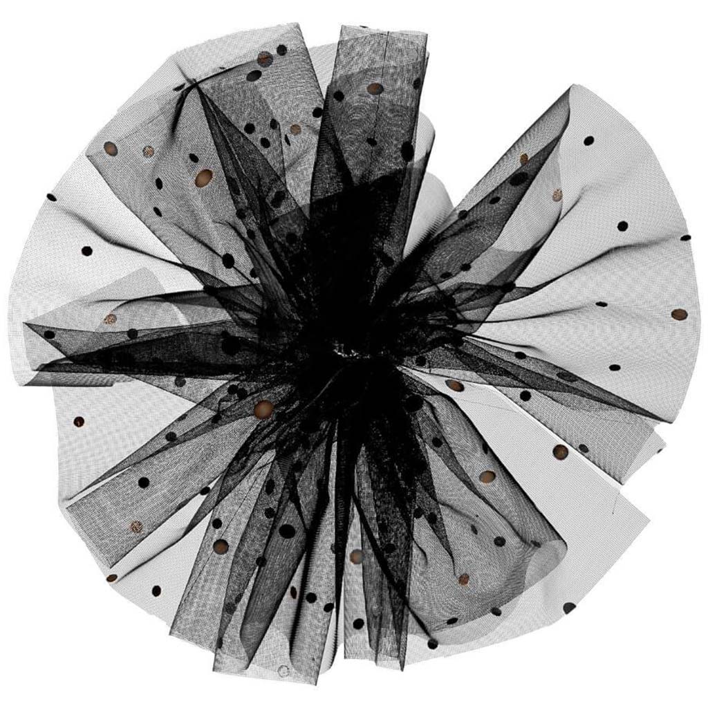 SEQ ORGANZA RIBBON BLK 6INX10Y 