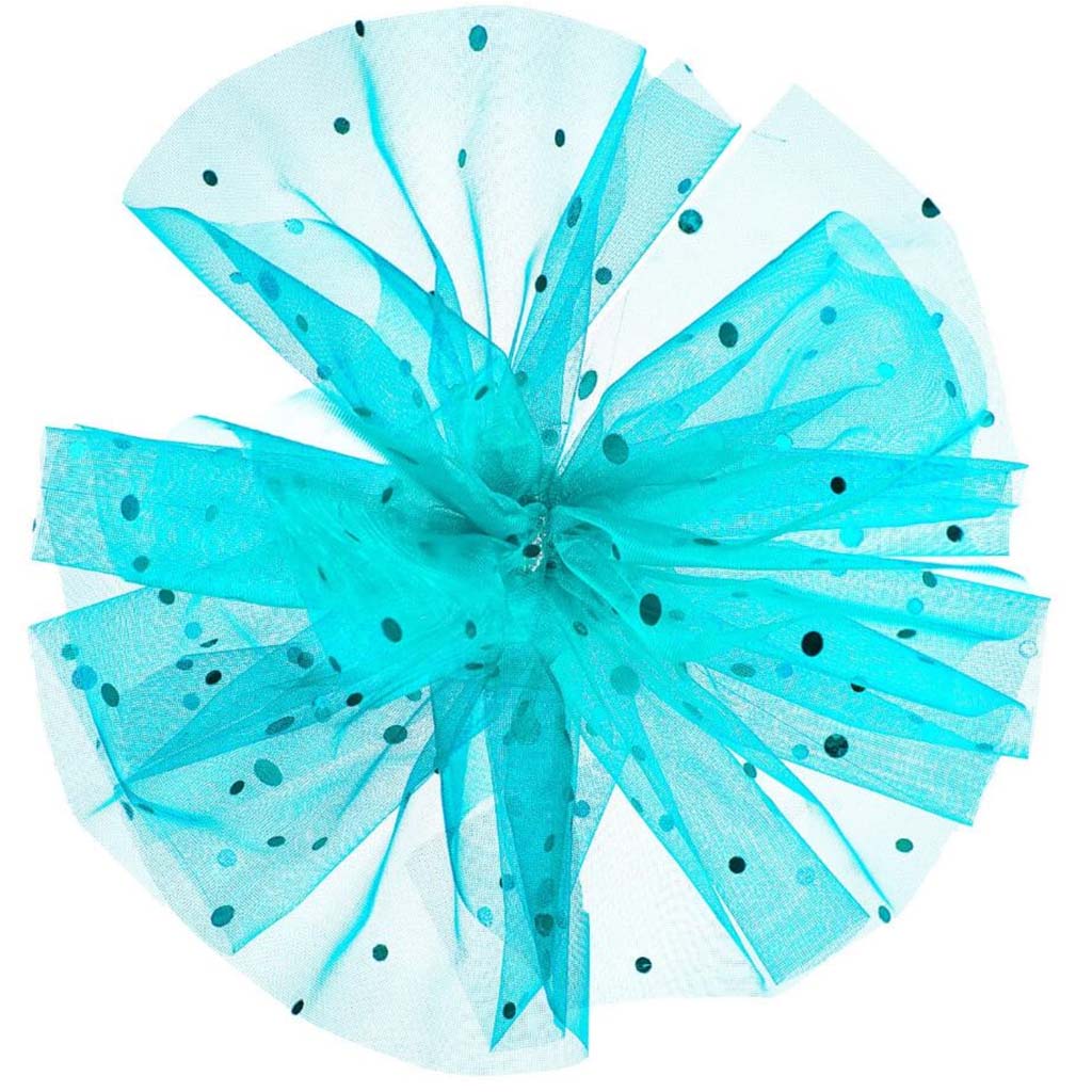 SEQ ORGNZA RIBBON TURQ 6INX10Y 