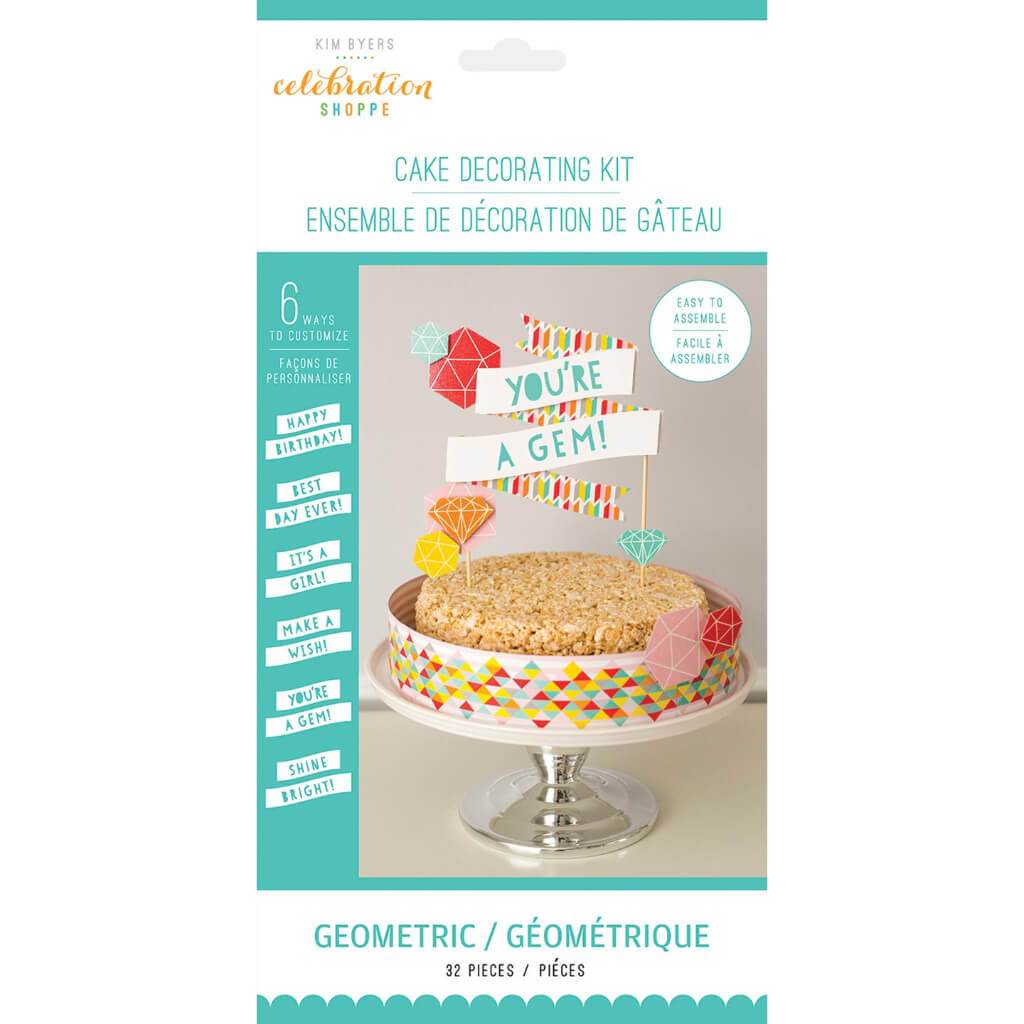 CAKE DECORATING KIT GEOMETRIC 32PCS 