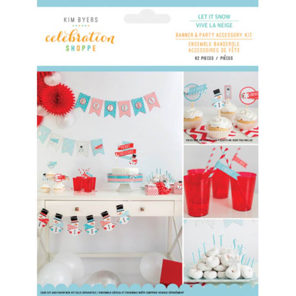 Let It Snow Banner &amp; Party Accessory Kit 