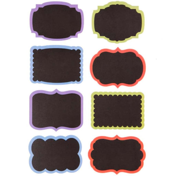 CHALK VINYL TAGS SM W CLR BRDR 