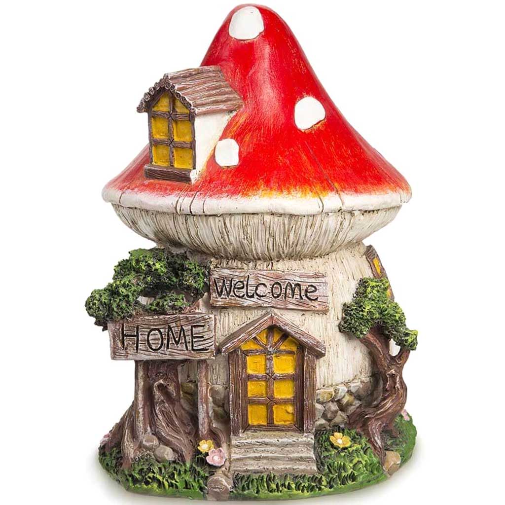 Mini House Mushrm Roof 7x6x11