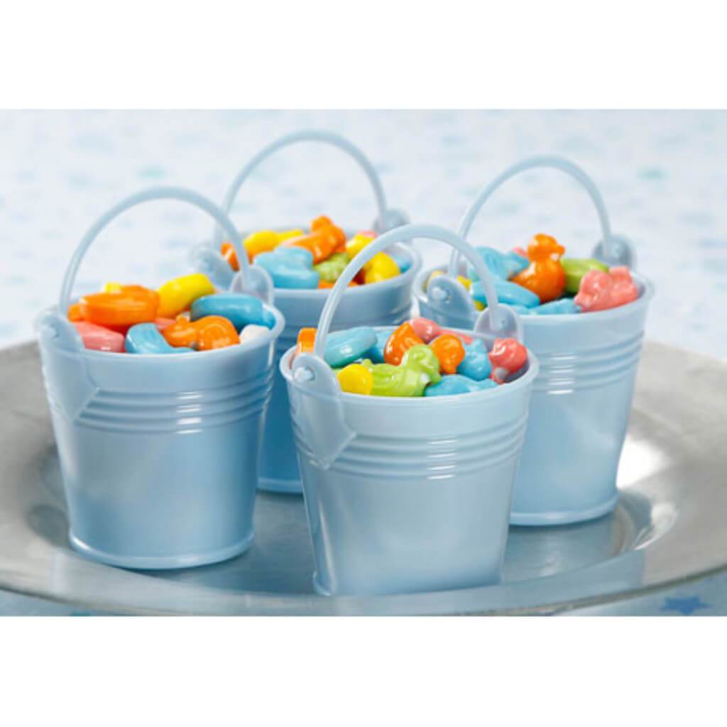 PLASTIC BUCKET 2.5IN 12PC BLU 