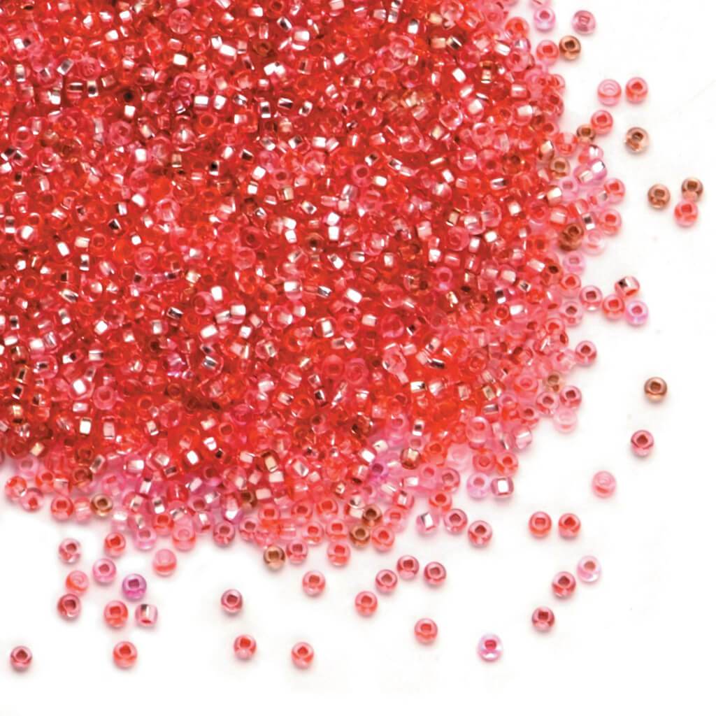 SEED BEAD SLVR LINE ROSE 10.0 24G 