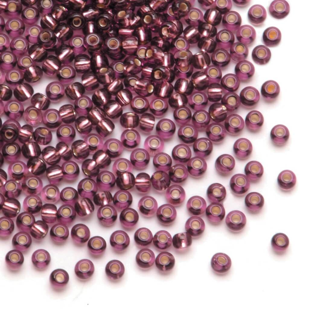 SEEDBEAD SILVRLND AMETHYST 6.0 