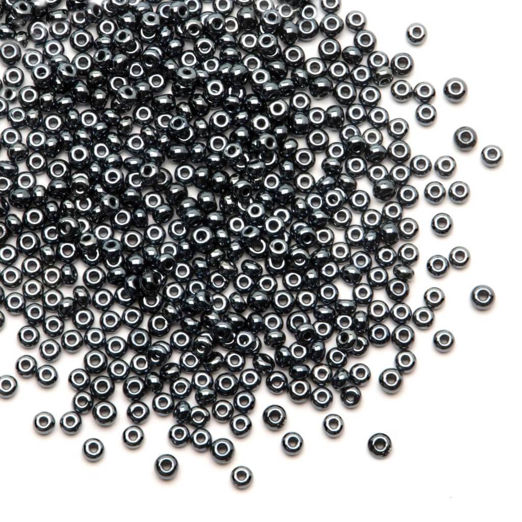 SEED BEAD GUNMETALBLACK 6.0 24G 