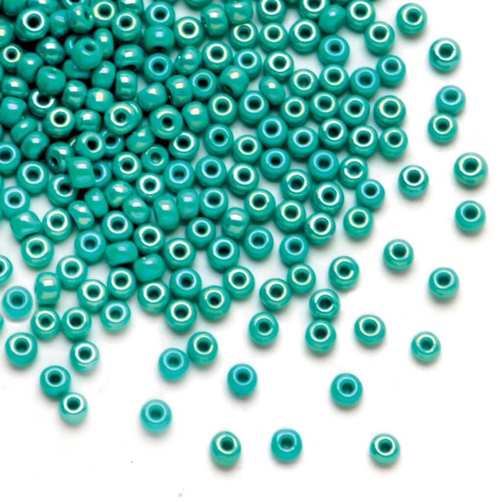 SEED BEAD TURQ LUSTER 6.0 24G 