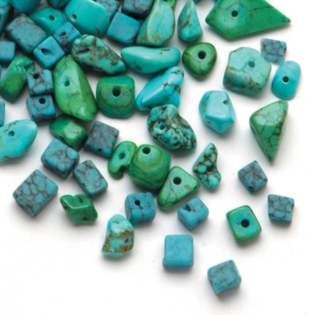 SEED BEAD TURQUOISE CHIPS 