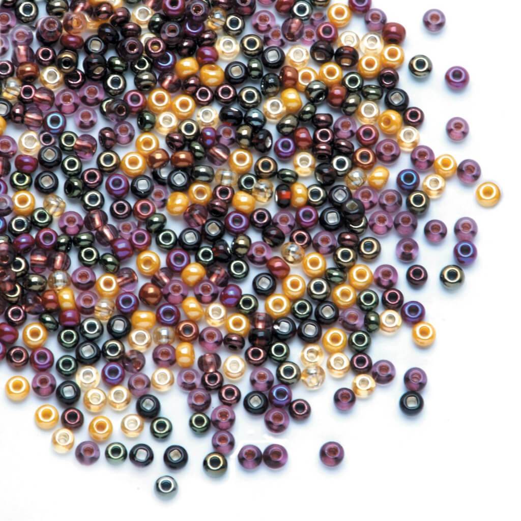 SEED BEAD AMBER MIX 6.0 24G 