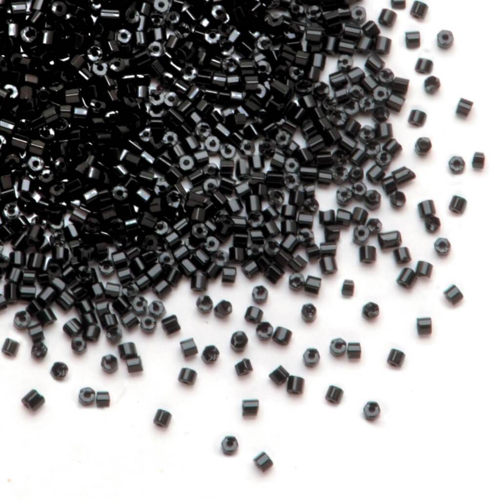 SEED BEAD OPAQUE BLACK 24G 