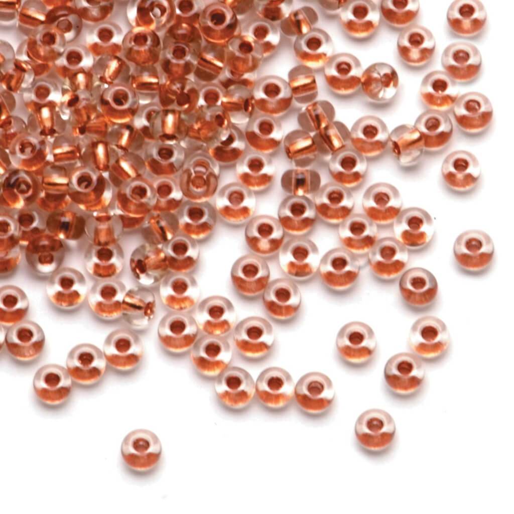 SEED BEAD COPPER LN CRYSTAL 22G 