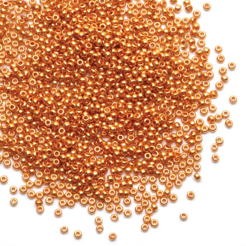 SEED BEAD METALLIC GOLD 24G 