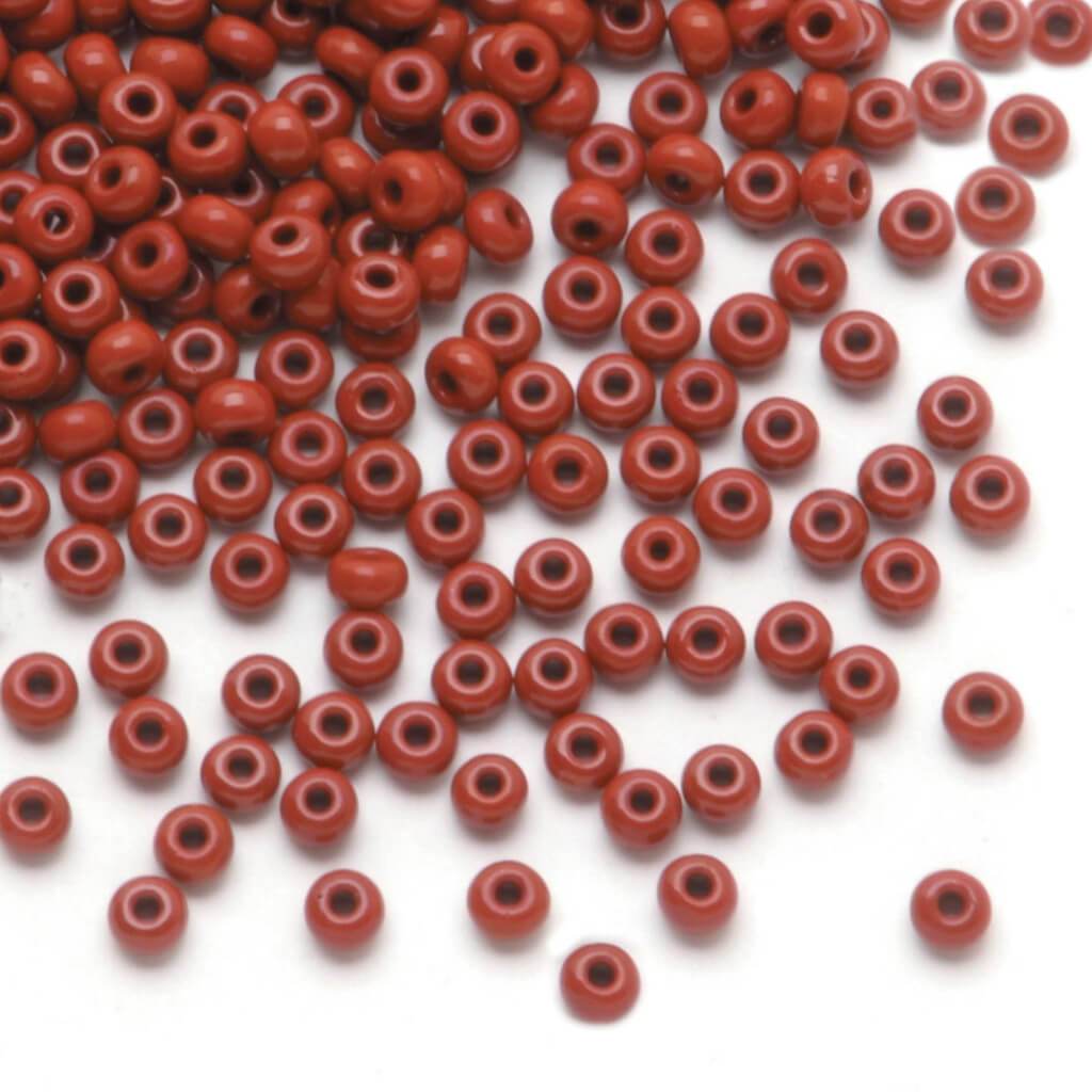 SEED BEAD OPAQUE BROWN 6/0 24G 