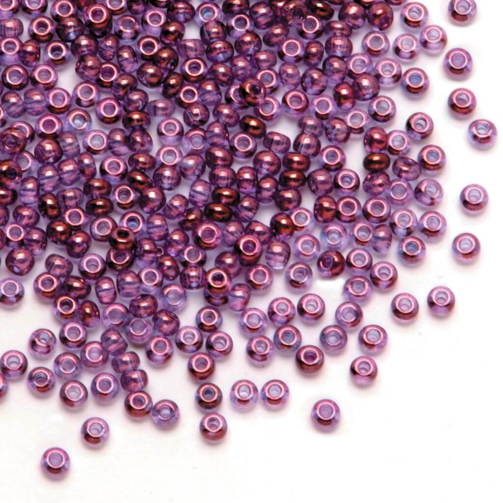 SEED BEAD AMETHYST GLOW 6/0 24G 