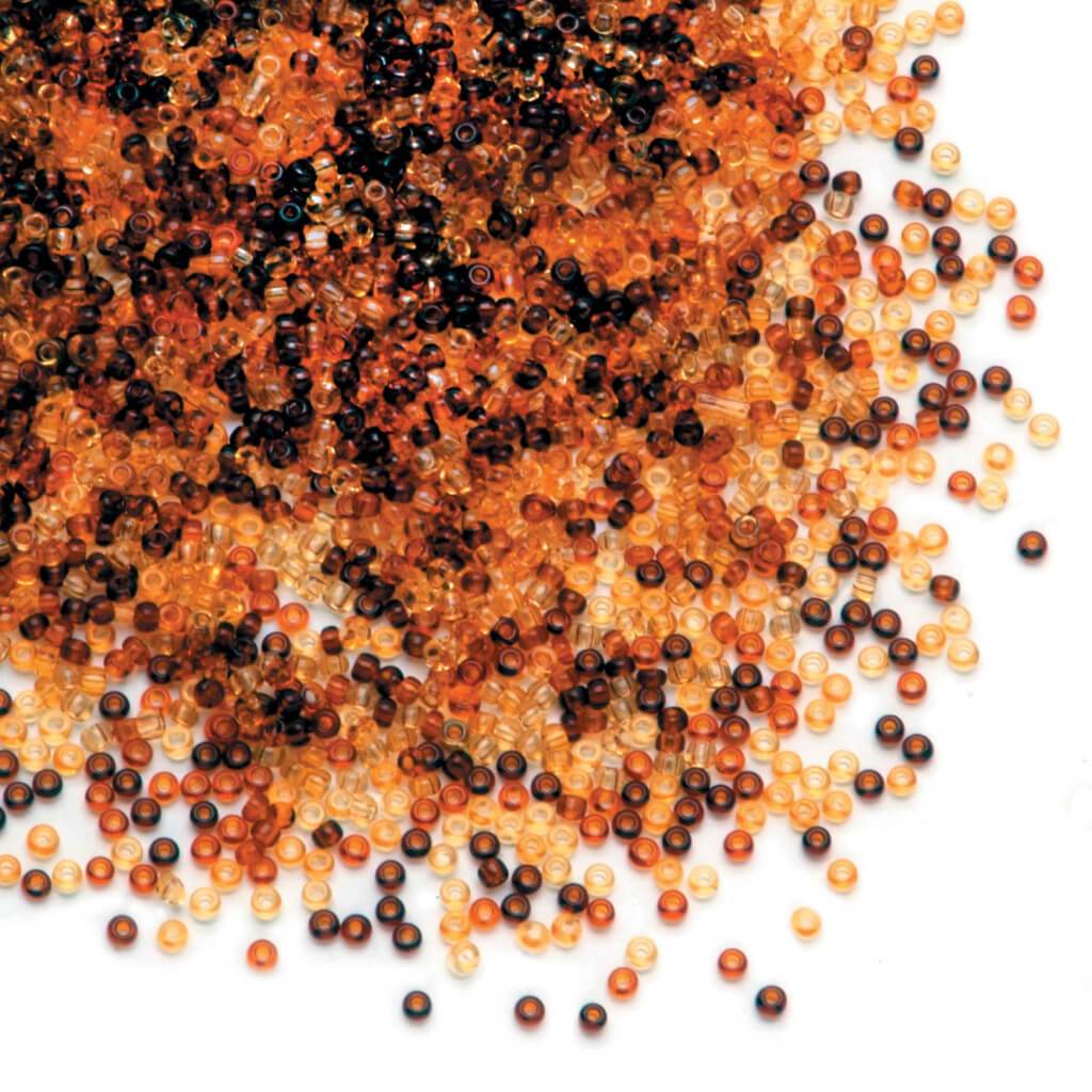 SEED BEAD TOPAZ LUSTER MIX10/0 24G 