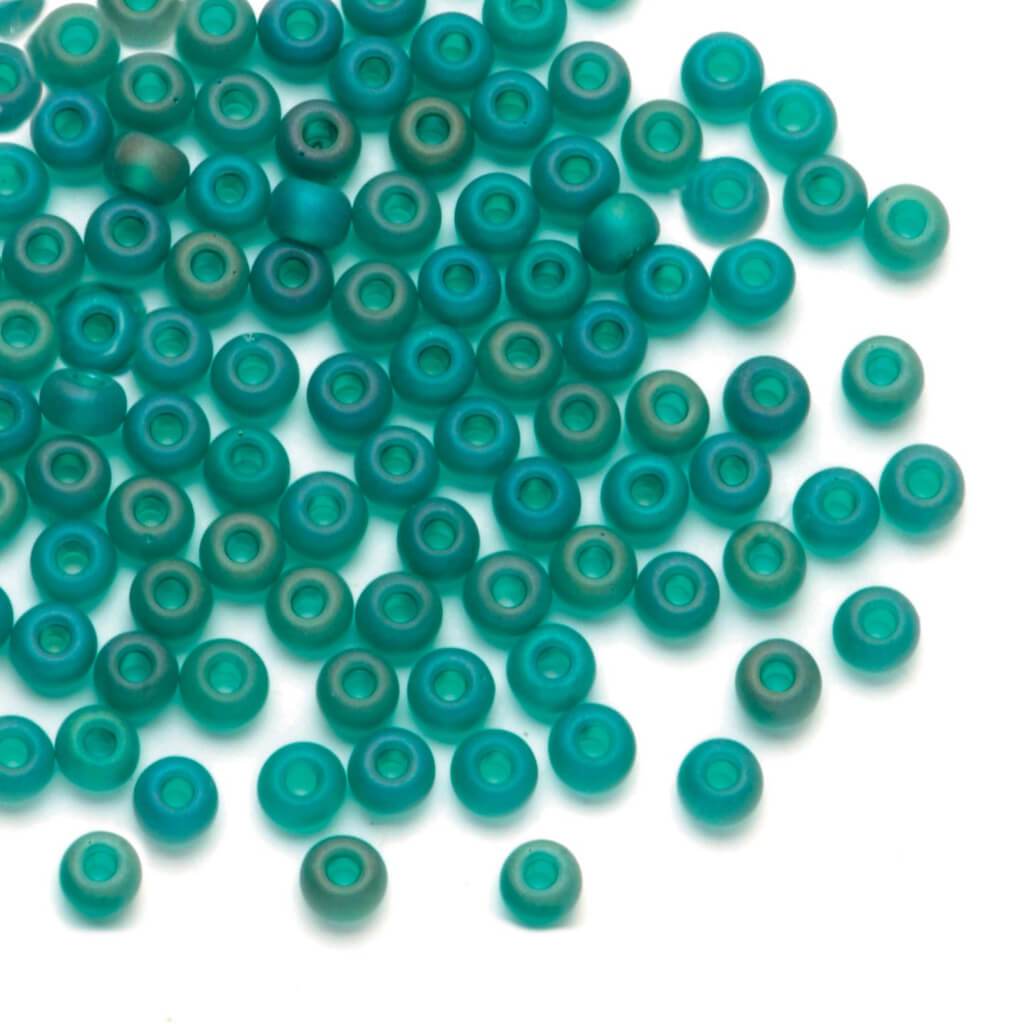 SEED BEAD MATTE EMERALD 2/0 24G 