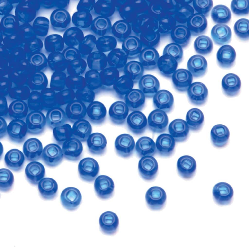 SEED BEAD TRNSPRNT SAPPHIRE6/0 24G 