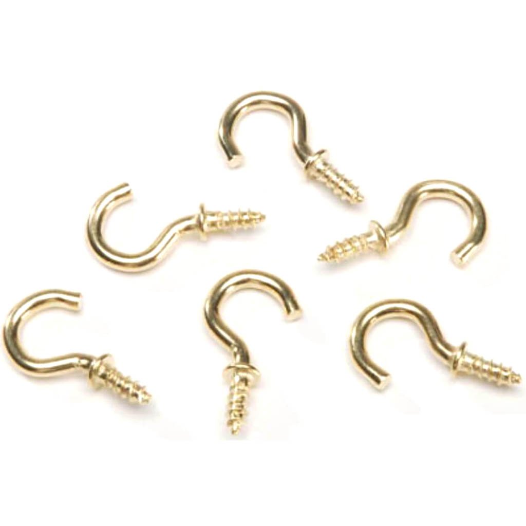 Brass Cup Hook 1/2 Inch 