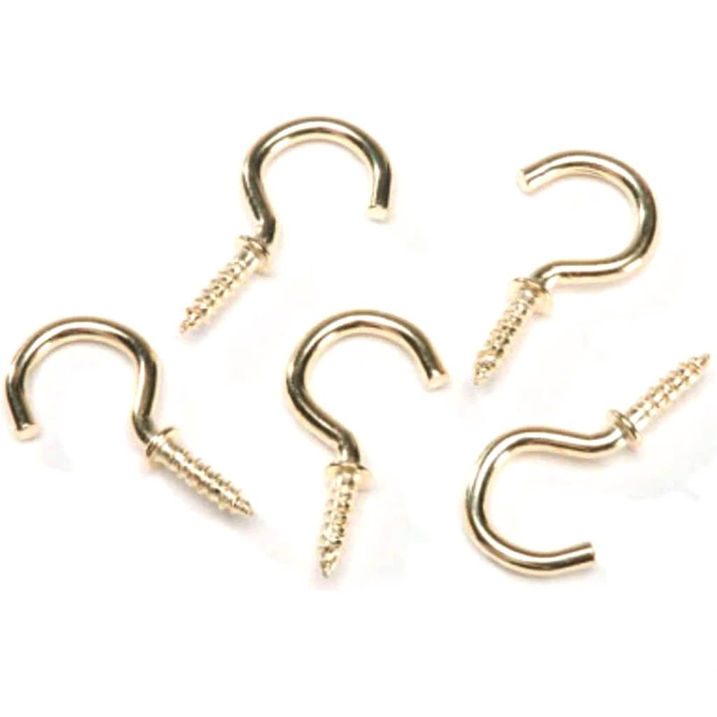 Brass Cup Hook 3/4 Inch 