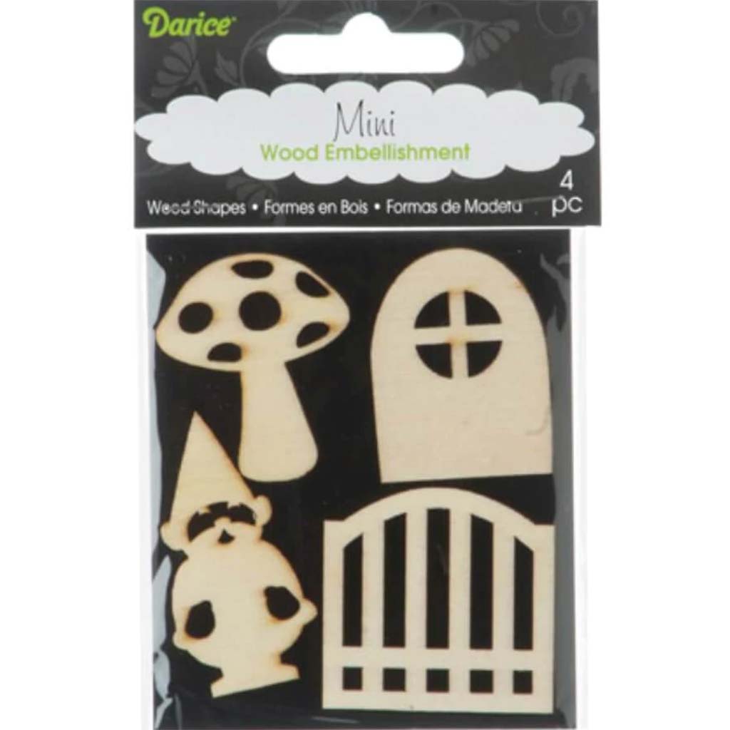 WOOD LASER MINIPK FAIRYGRD 4PC 