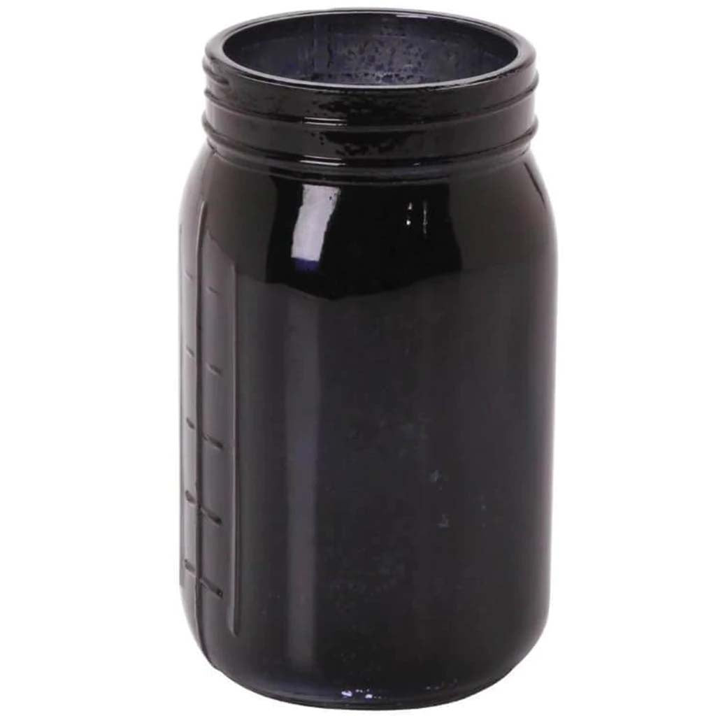 HI MASON JAR BLACK MERC 6.5IN 