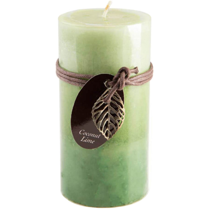 Dynamic Collections?® Layered Candles Coconut Lime 6-inch Pillar 
