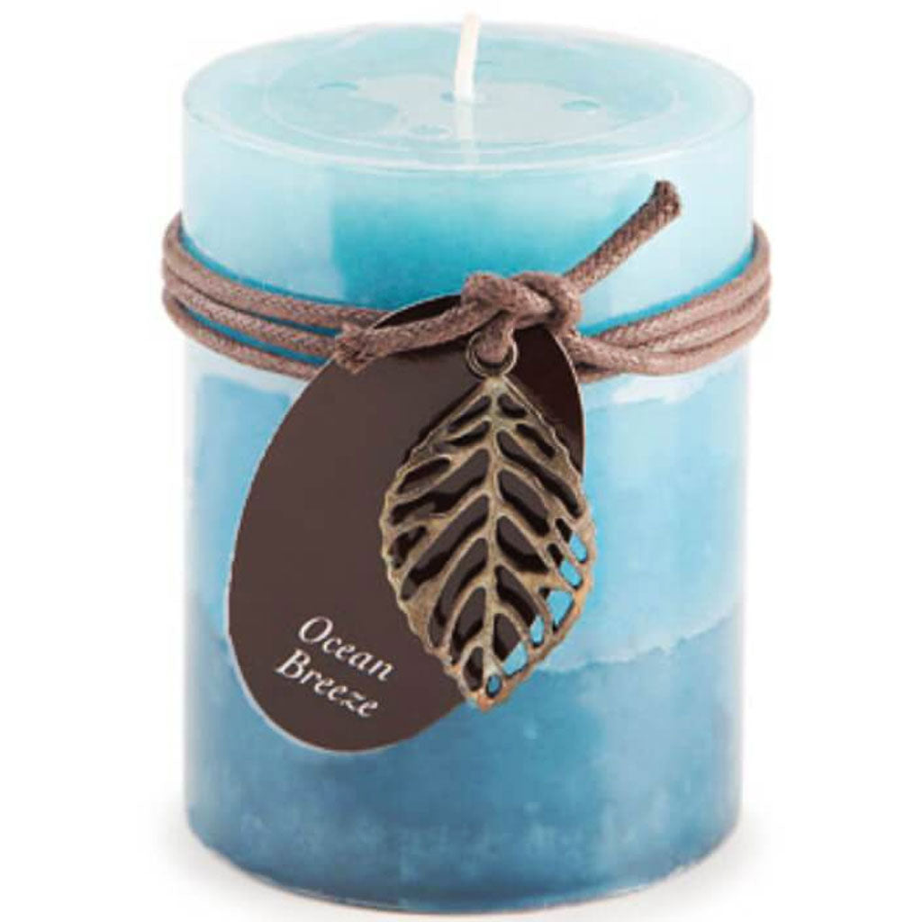 Dynamic Collections?® Layered Candles Ocean Breeze 4-inch Pillar 