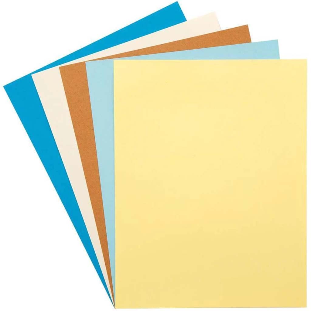 CARDSTOCK VALUE PACK CLASSIC SMOOTH BEACHSIDE 50PK 8.5X11 