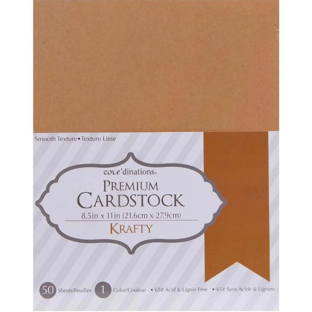 CARDSTOCK VALUE PACK CLASSIC SMOOTH KRAFTY 50PK 8.5X11 