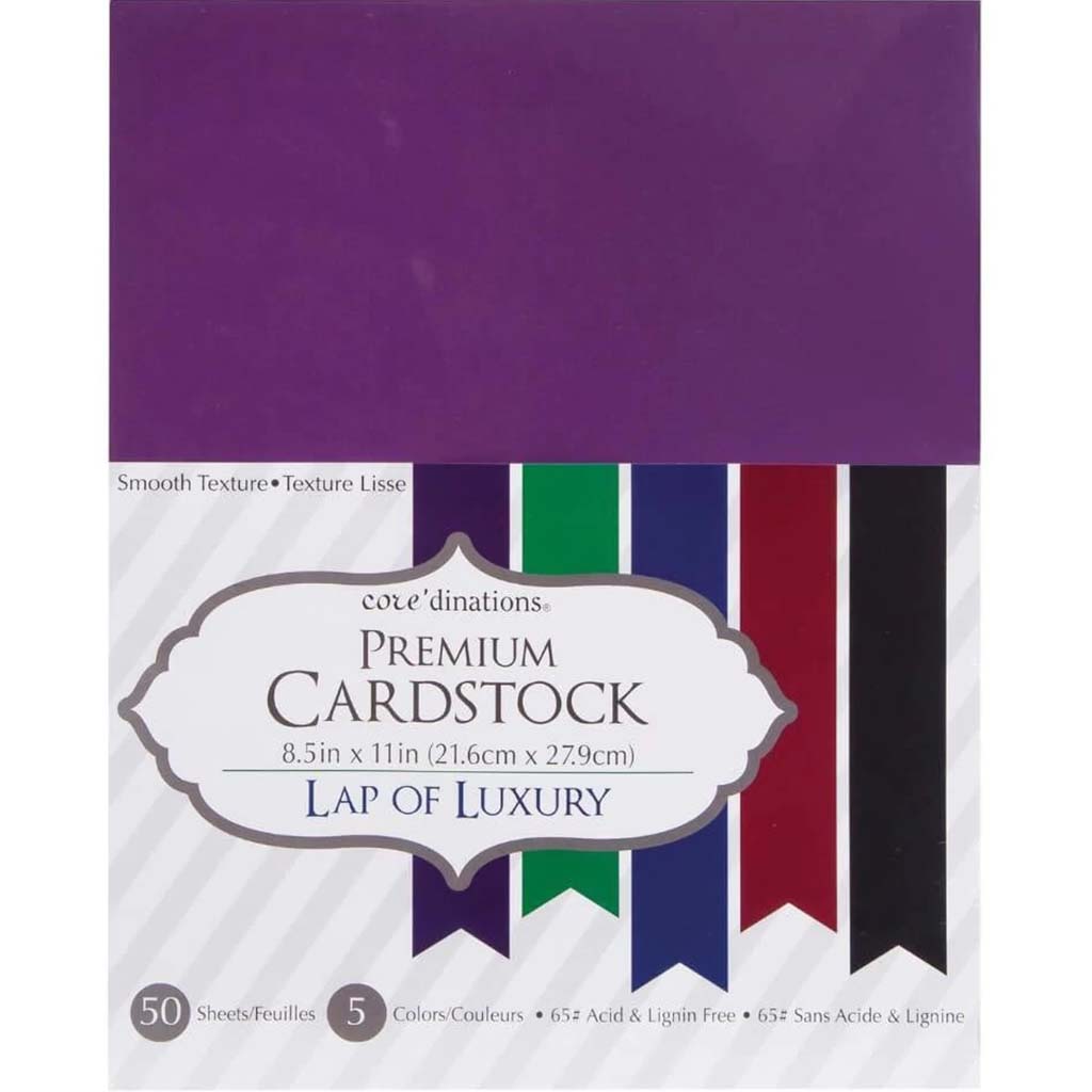 CARDSTOCK VALUE PACK SMOOTH LAP OF LUXURY 50PK 8.5X11 