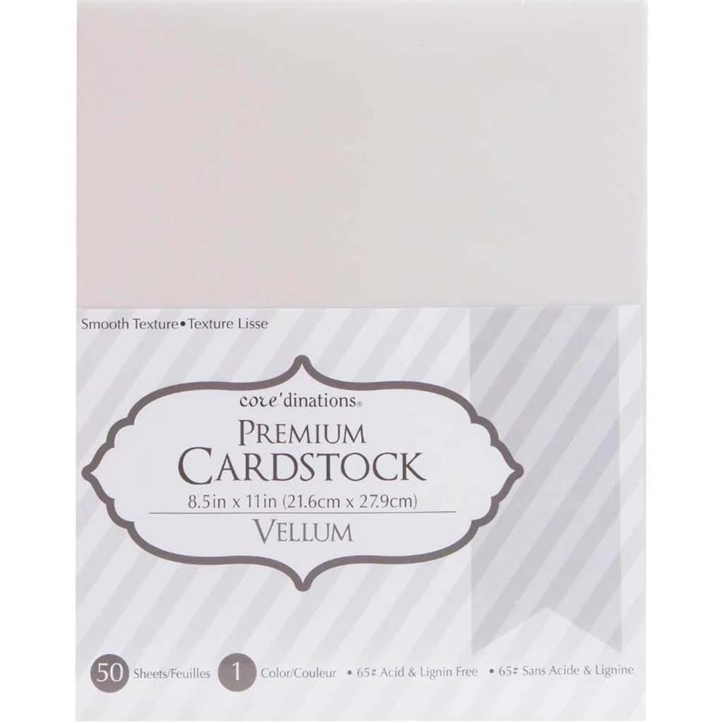 CARDSTOCK VALUE PACK CLASSIC SMOOTH VELLUM 50PK 8.5X11 