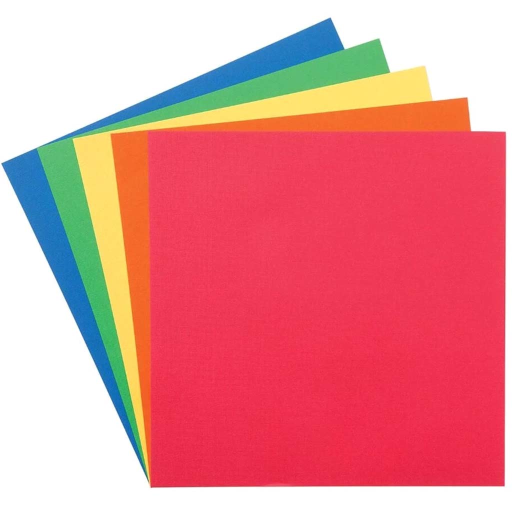 CARDSTOCK VALUE PACK CLASSIC TEXTURE OVER THE RAINBOW 20PK 12X12 