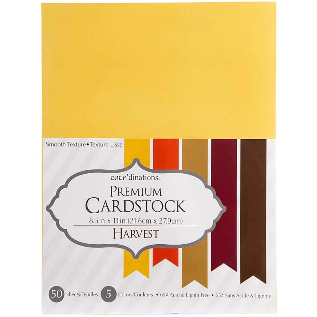 CARDSTOCK VALUE PACK SMOOTH HARVEST 50PK 8.5X11 