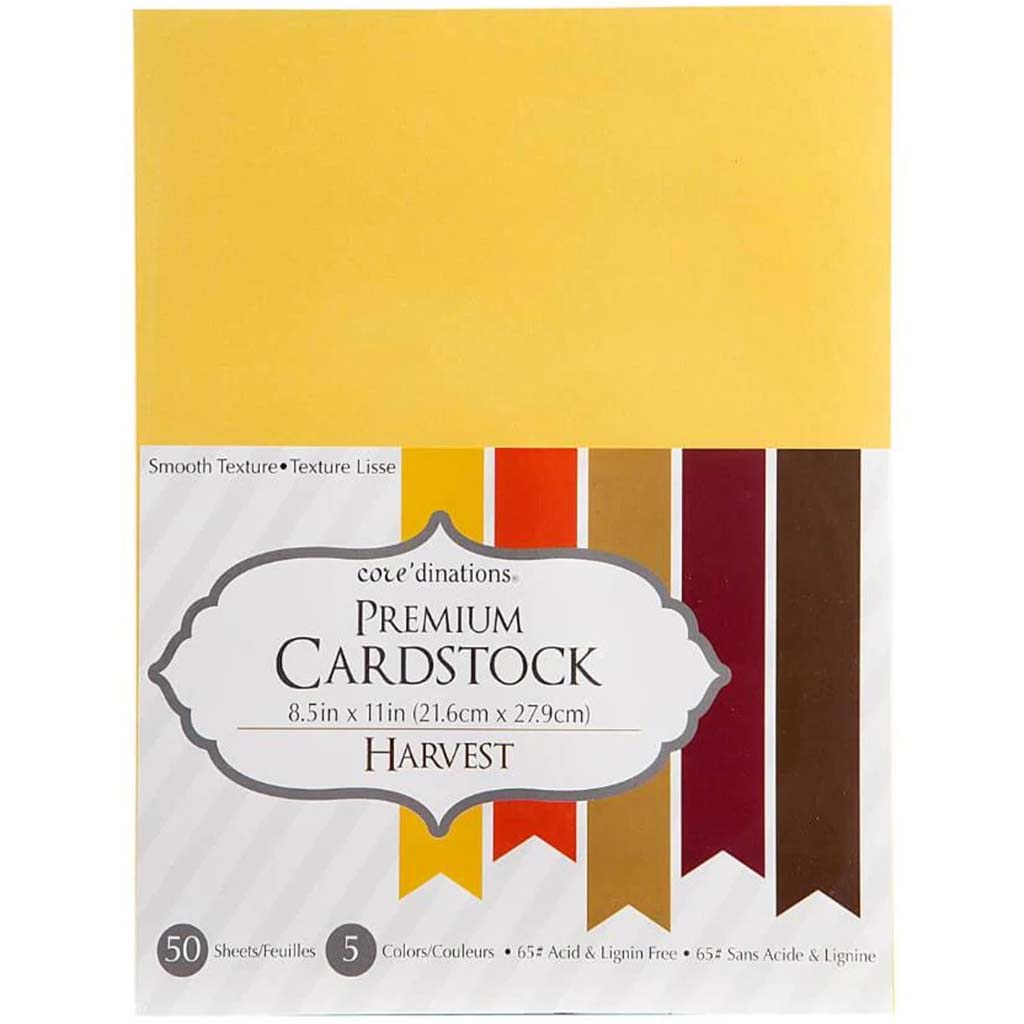 CARDSTOCK VALUE PACK SMOOTH HARVEST 50PK 8.5X11 