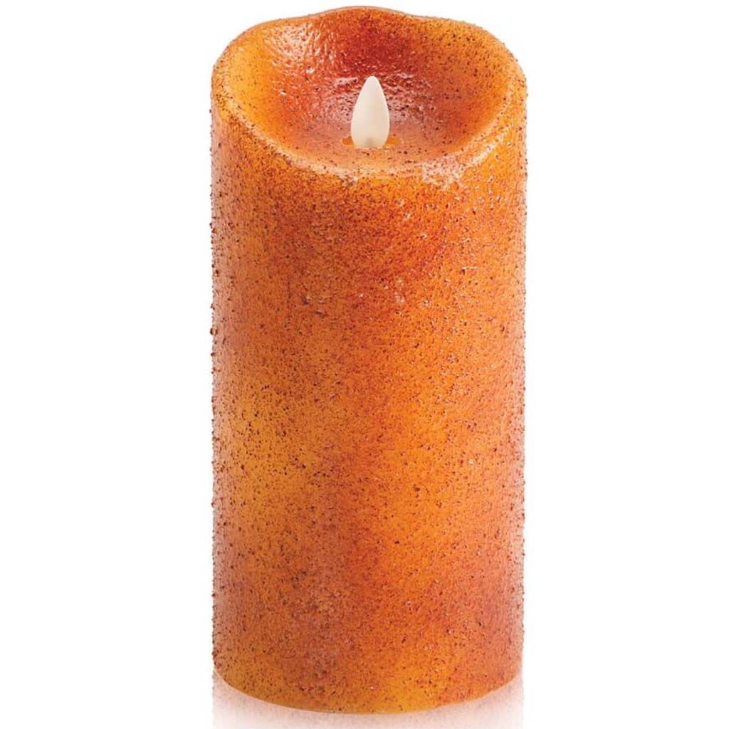 FLAMELESS CANDLE YAM COUNTRY PILLAR 7IN 