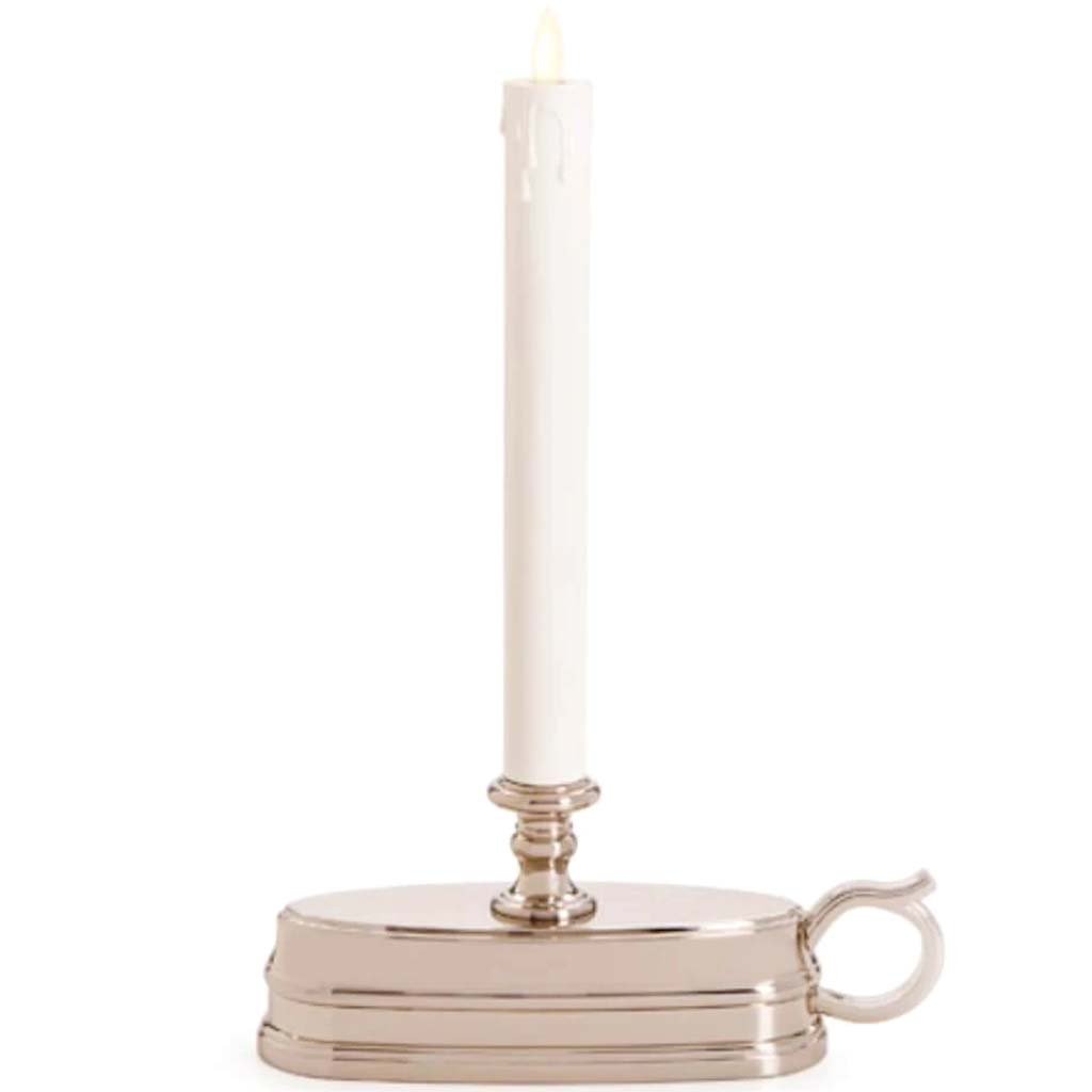 Luminara Flameless Window Candle Lamp Brushed Nickel Base 